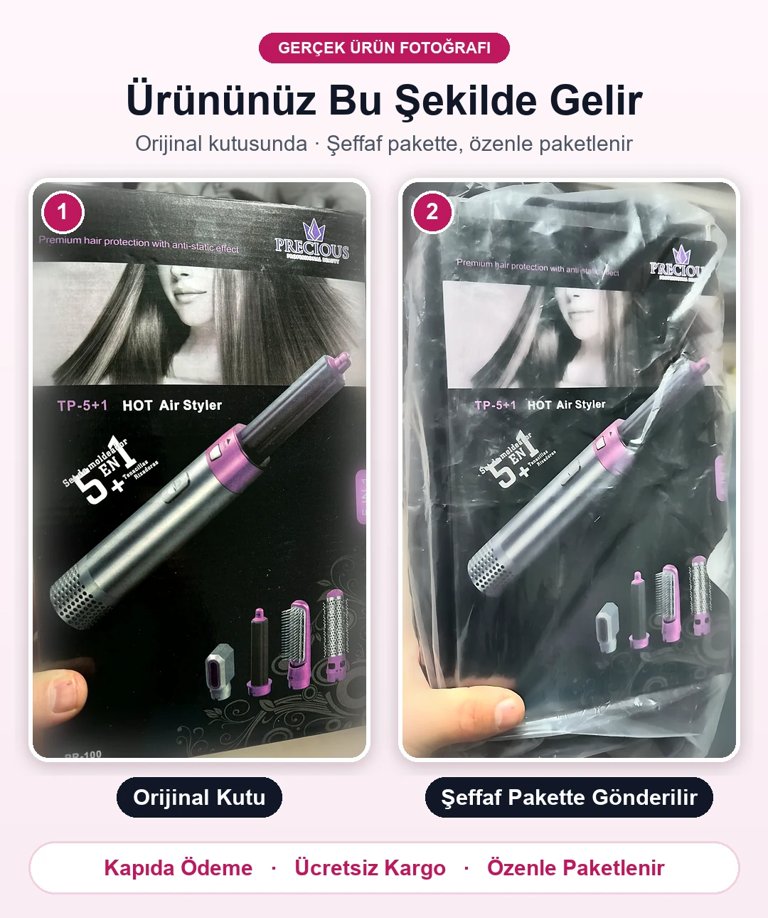 Ürününüz bu şekilde gelir